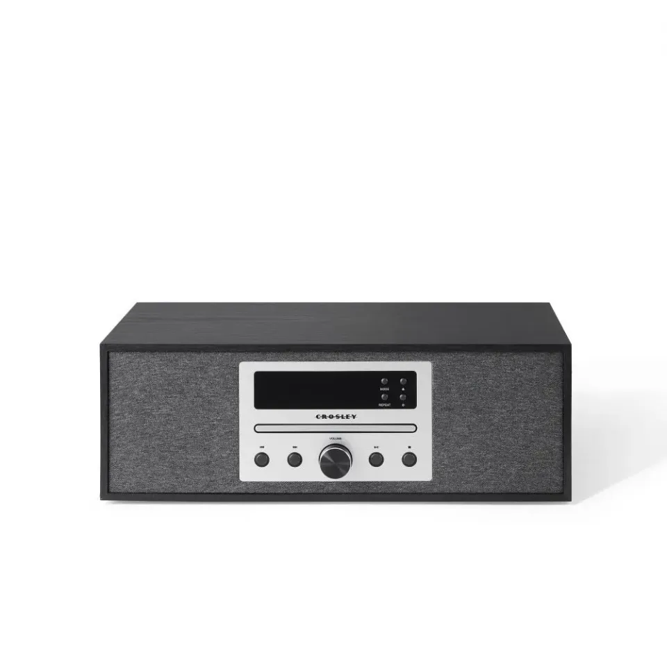 Crosley Finn Radio CD-spelare med högtalare svart Bluetooth
