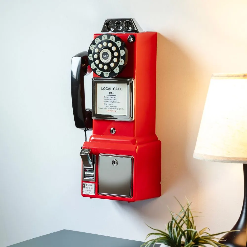 Crosley 1950s Payphone retro telefon sparbössa