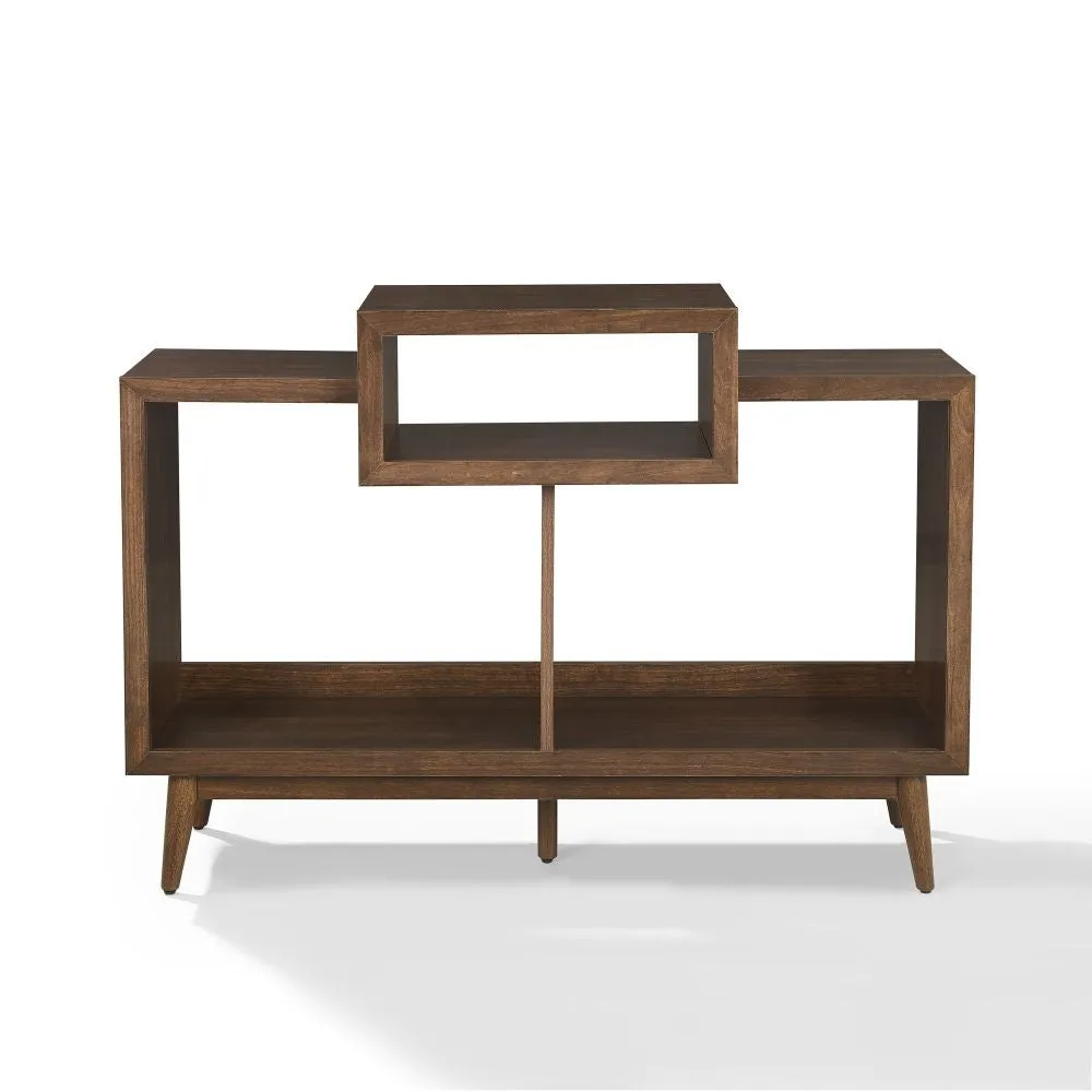 Crosley Nashville skivspelarställ brun vinylförvaring