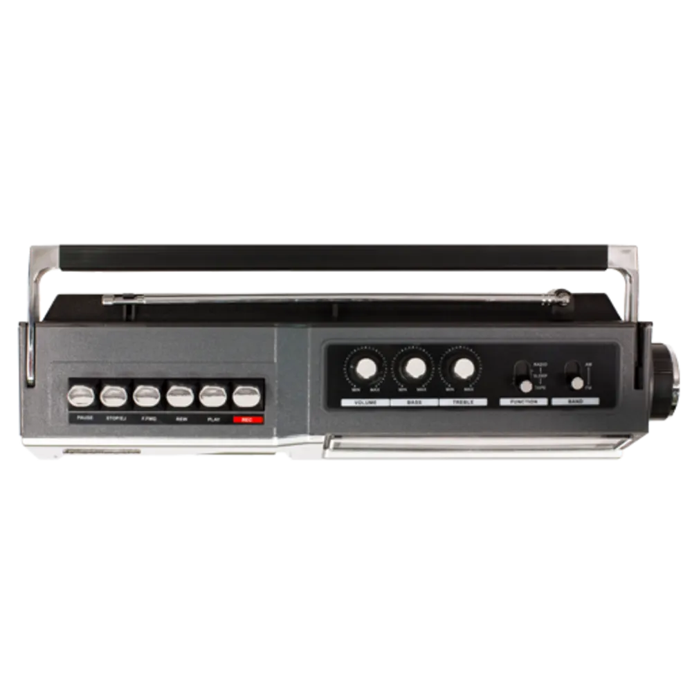 Crosley CT200 kassettspelare silver bärbar med radio