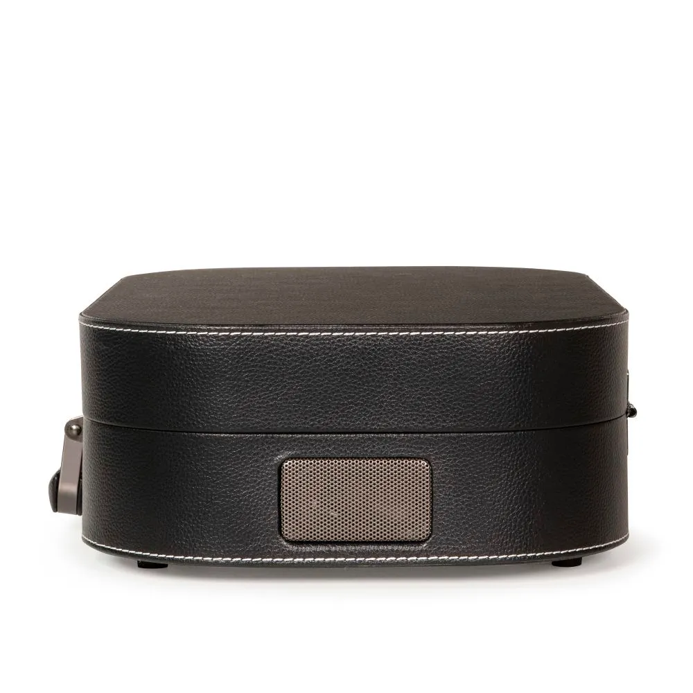 Crosley Discovery reseskivspelare svart med högtalare