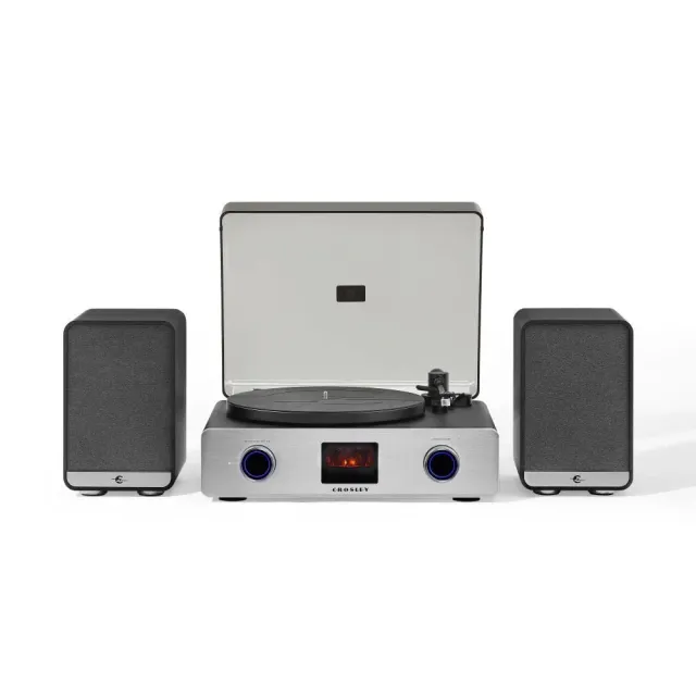 Crosley C92 skivspelare med högtalare svart