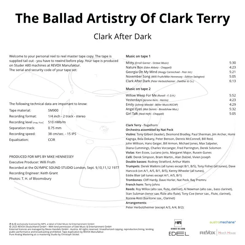 Revox Clark After Dark masterband 1/4 tum trumpet