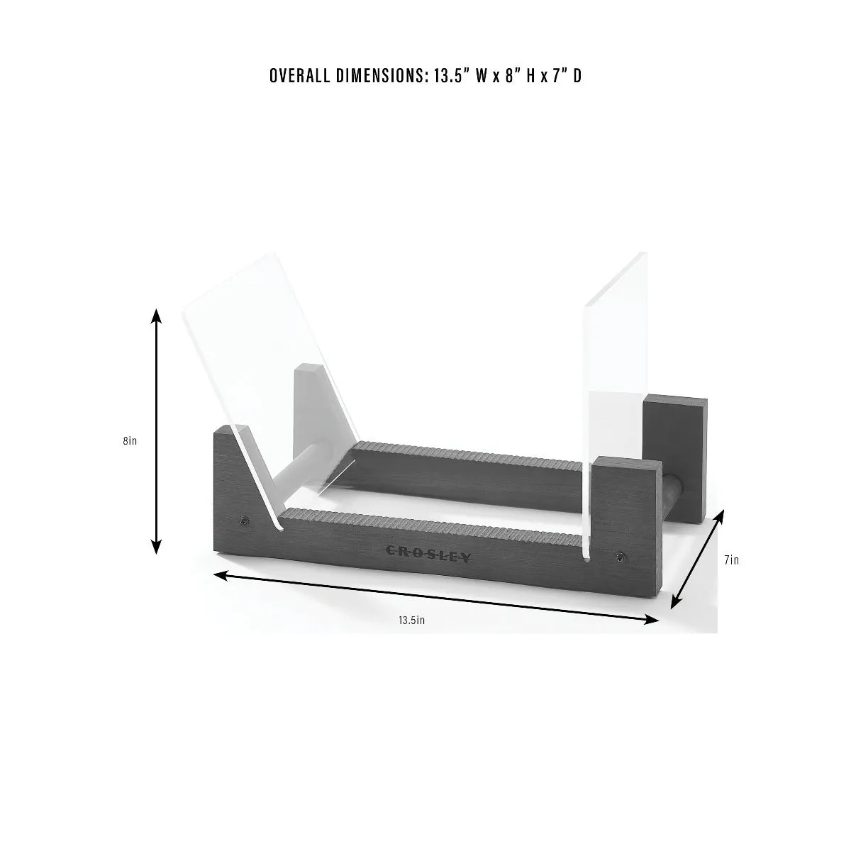 Crosley Record Storage Display Stand skivställ natur trä