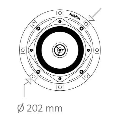 Revox Inceiling I52 takhögtalare vit rund