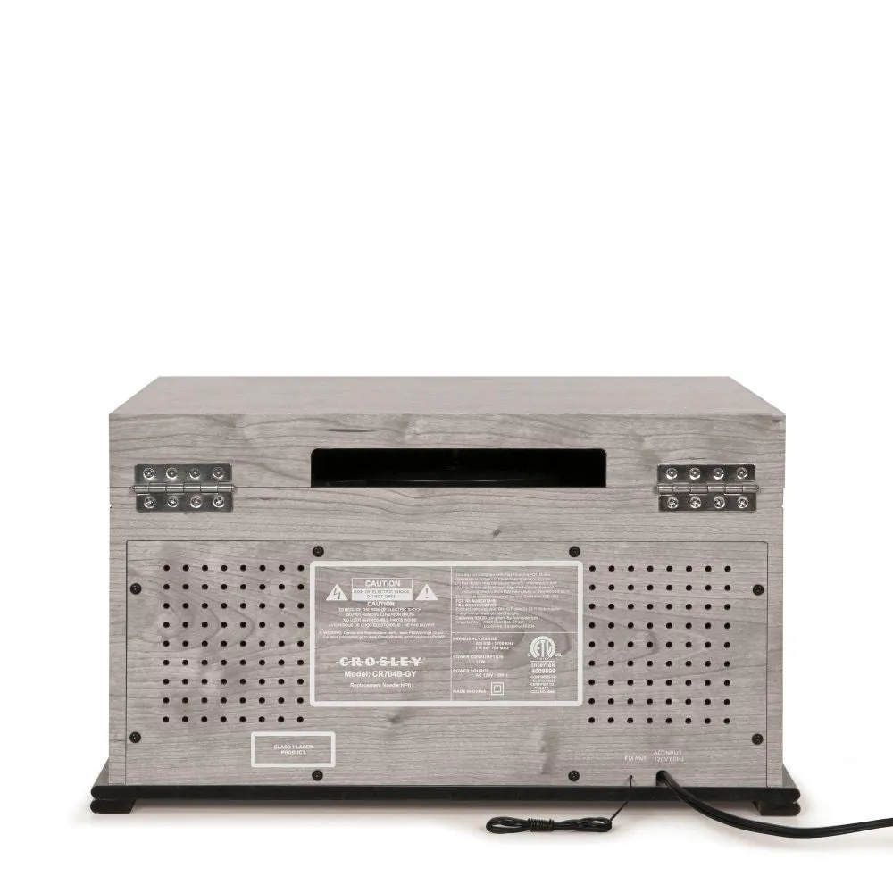 Crosley Musician 8-i-1 skivspelare valnöt med cd
