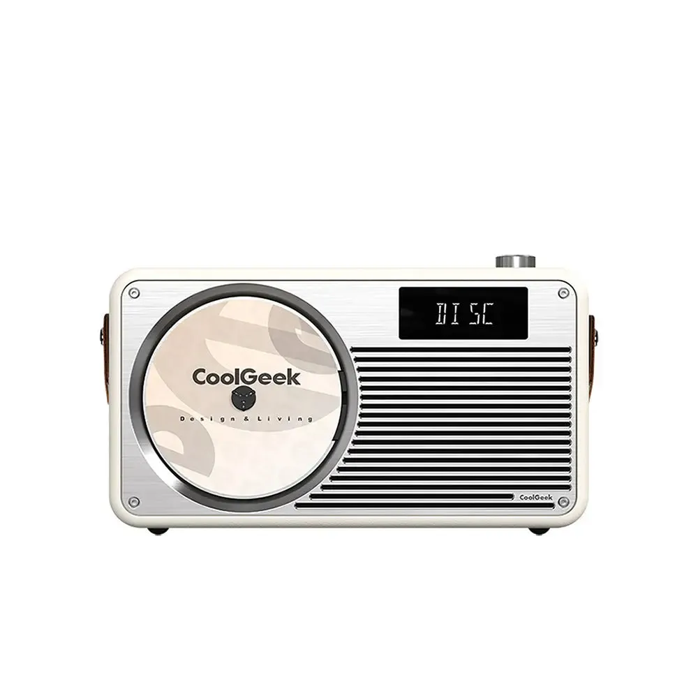 CoolGeek VS-02 bärbar cd-spelare grön FM Bluetooth