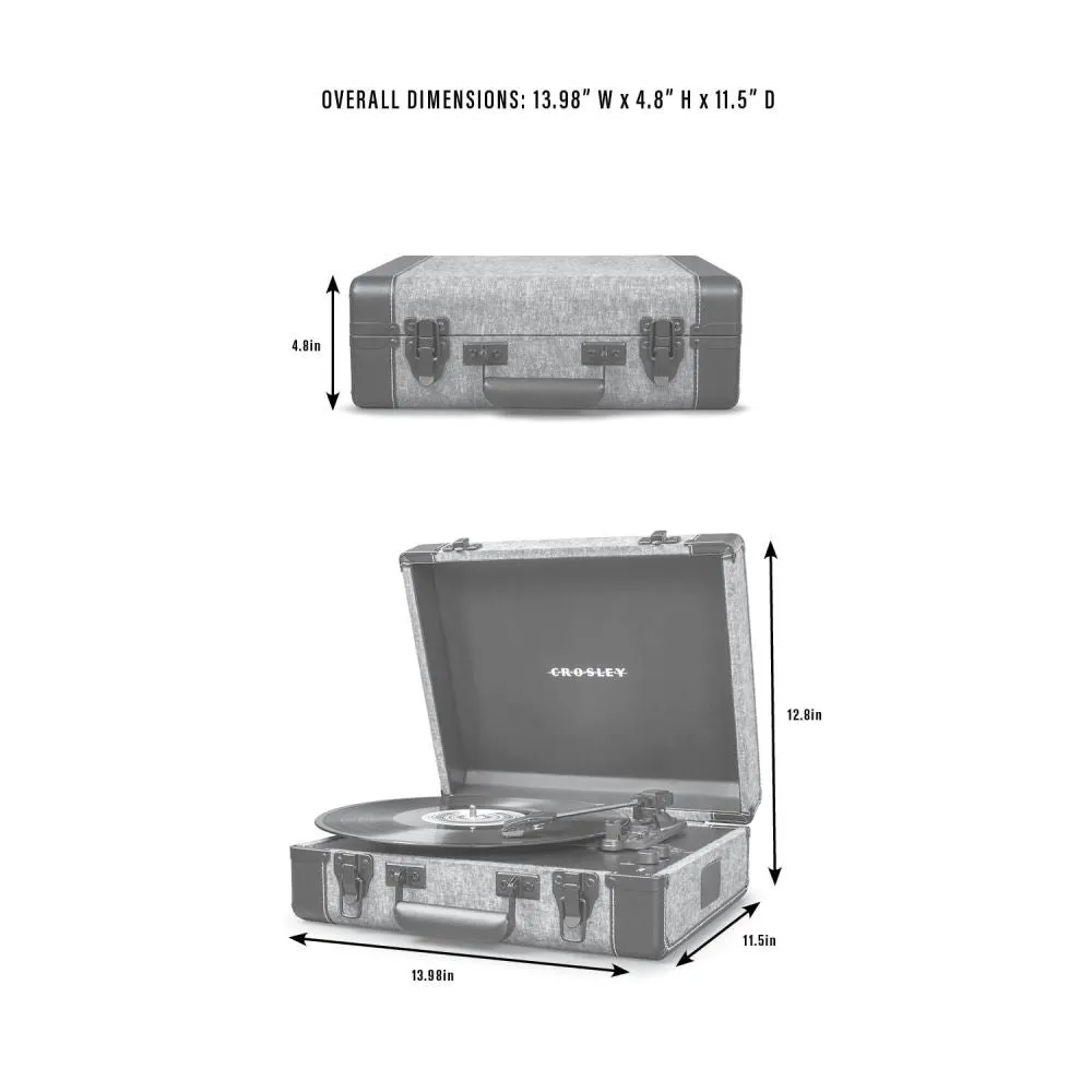 Crosley Executive skivspelare svart bärbar