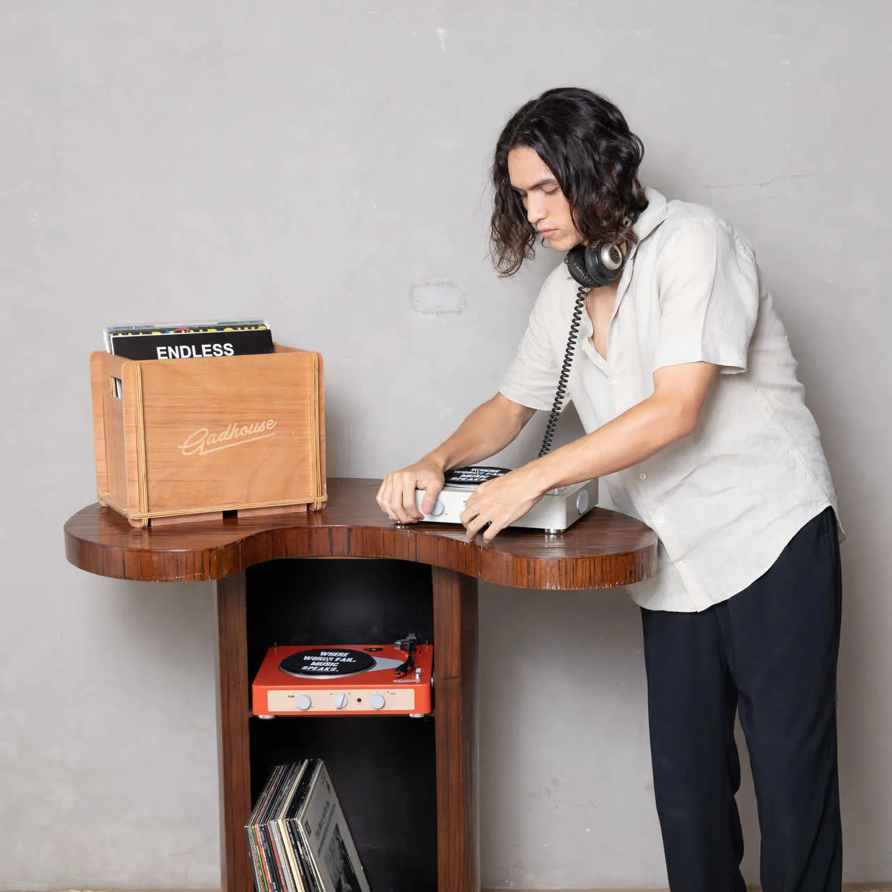 Gadhouse skivback för vinyl LP förvaring