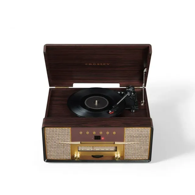 Crosley Rhapsody 7-i-1 skivspelare mahogny CD