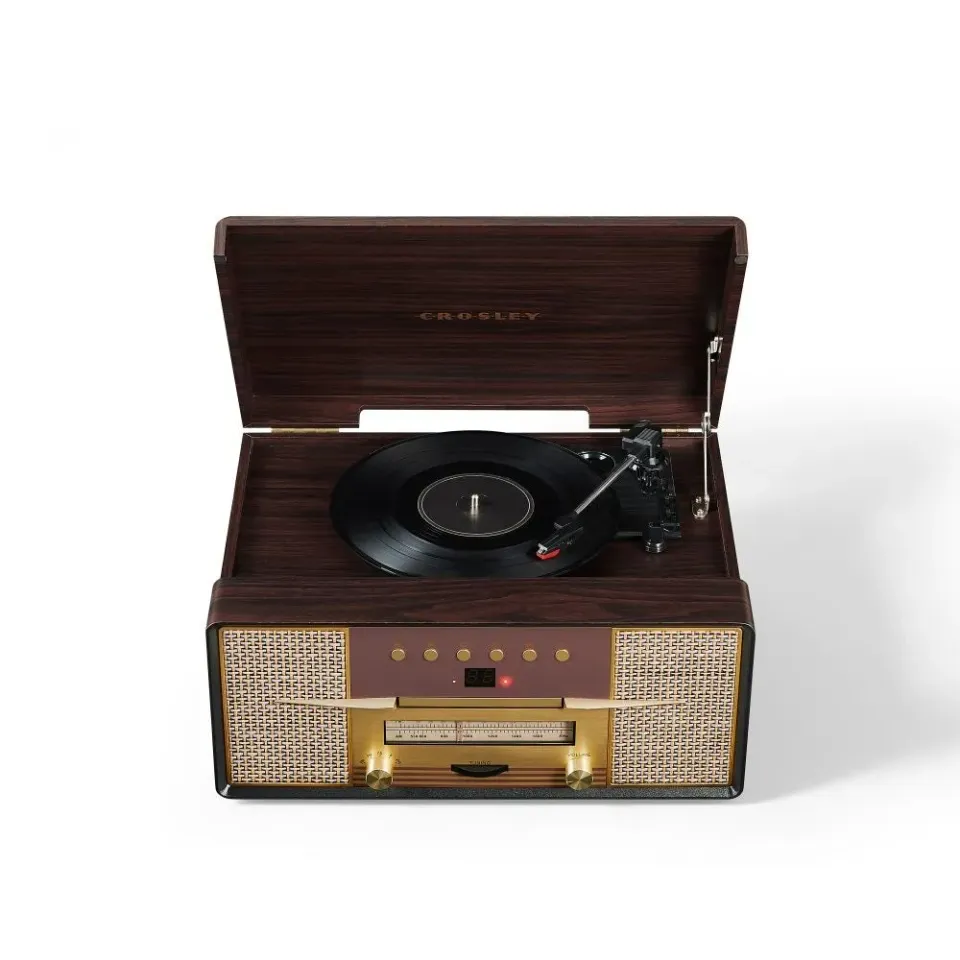 Crosley Rhapsody 7-i-1 skivspelare mahogny CD