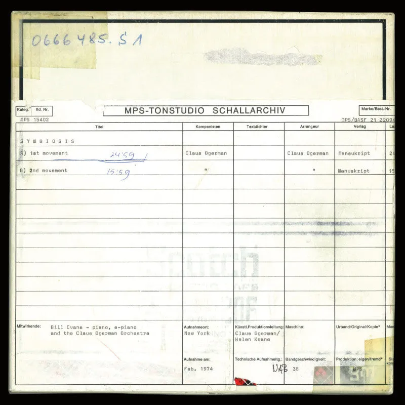 Revox Bill Evans Symbiosis masterband Standard Master CCIR