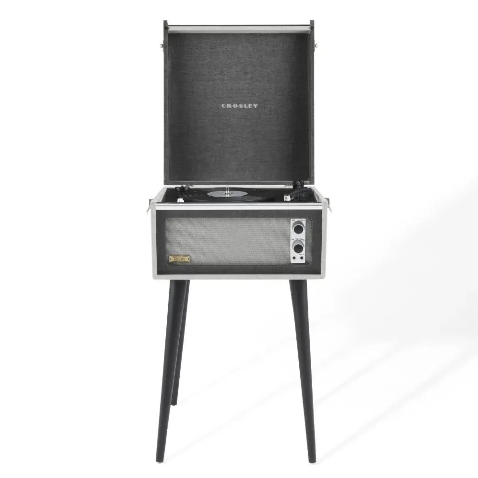 Crosley Dansette Bermuda skivspelare svart ben