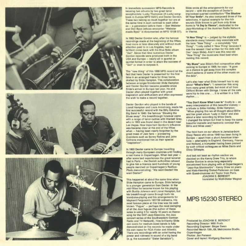 Revox Dexter Gordon A Day In Copenhagen masterband Standard Master