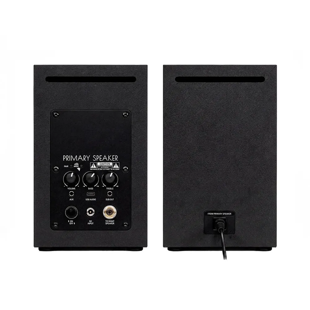 CoolGeek Bookshelf bokhögtalare svart Bluetooth