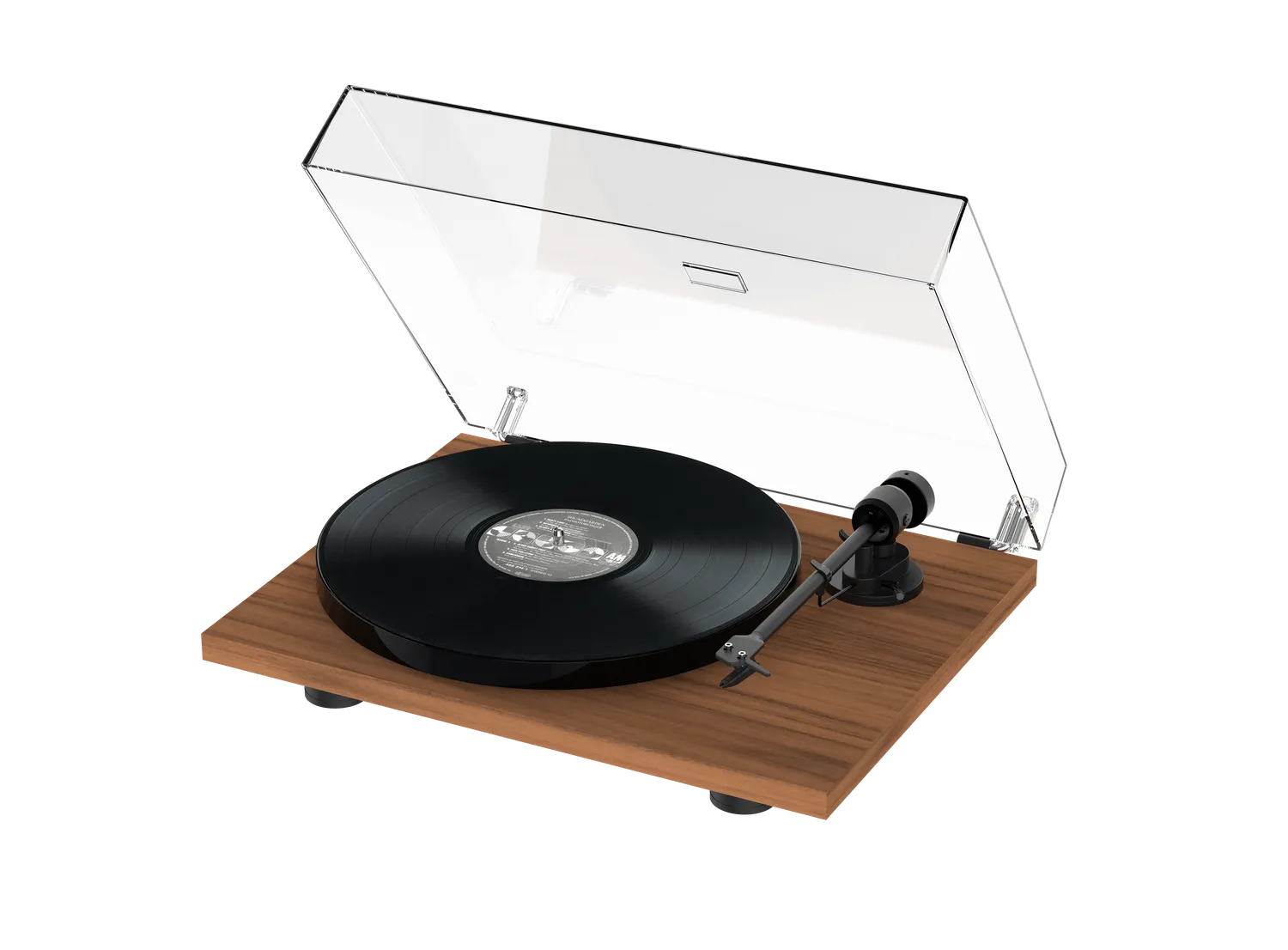 Pro-Ject E1 skivspelare insteg remdrift dammkåpa