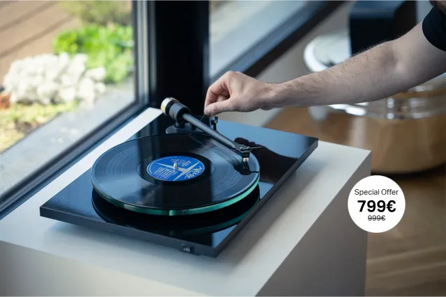 Pro-Ject T2 W skivspelare WiFi-streaming Rainier