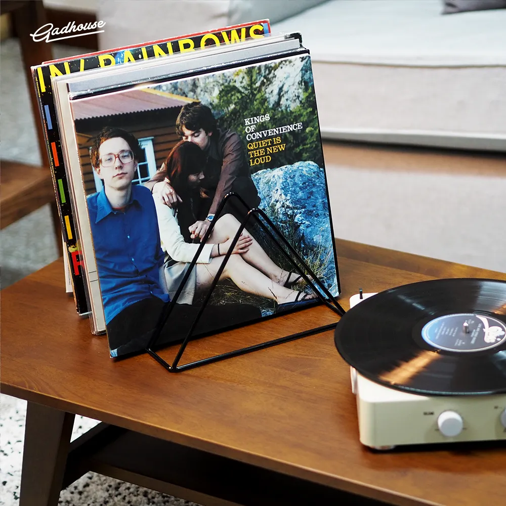 Gadhouse Vinyl Rack skivställ järntråd för 50 LP