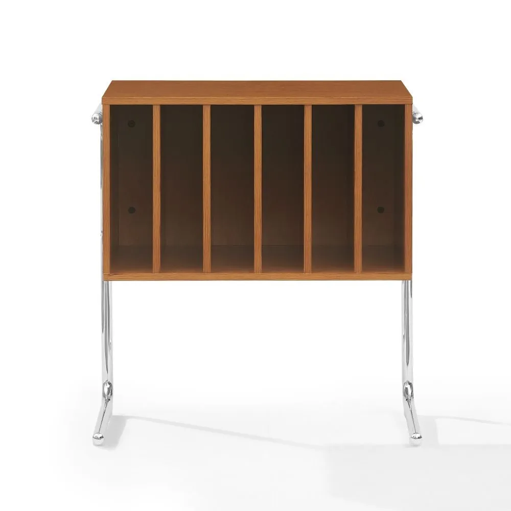 Crosley Lily skivspelarställ valnöt vinylförvaring