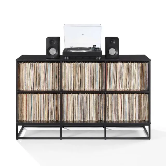 Crosley Enzo 6 mediabänk för skivor svart