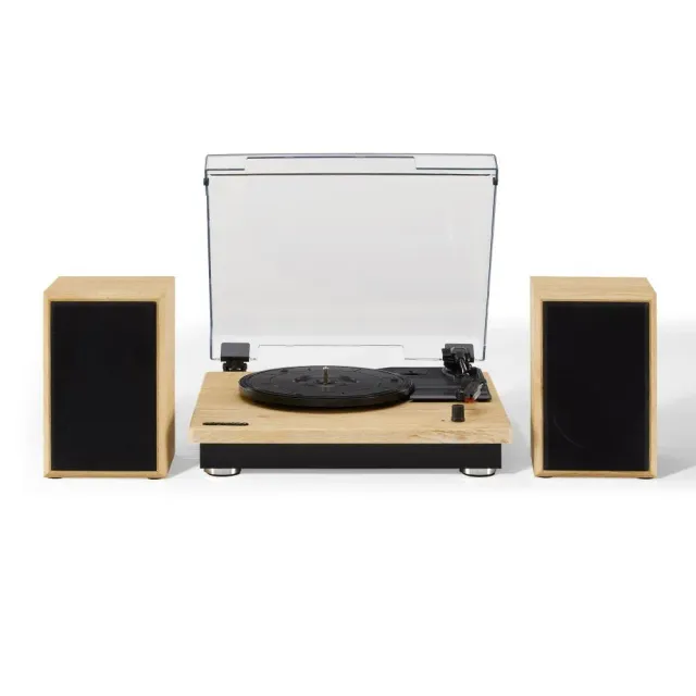 Crosley Brio skivspelare med högtalare natural