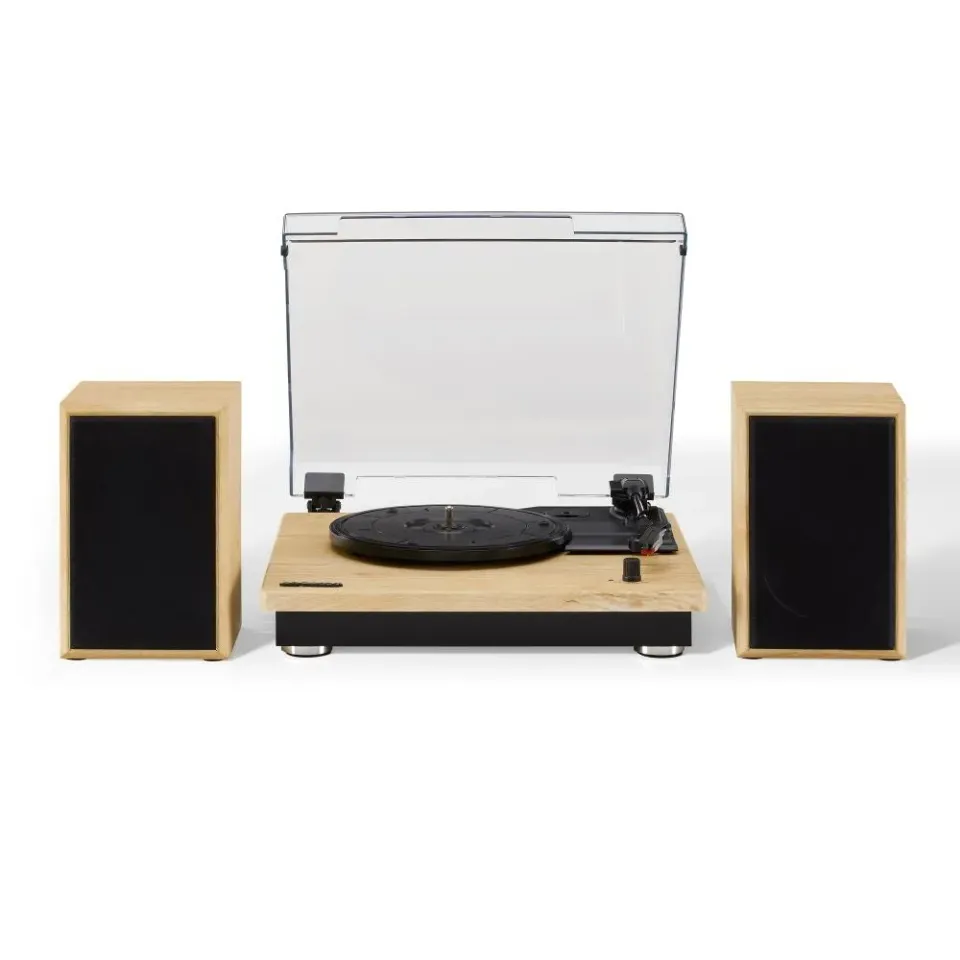 Crosley Brio skivspelare med högtalare natural