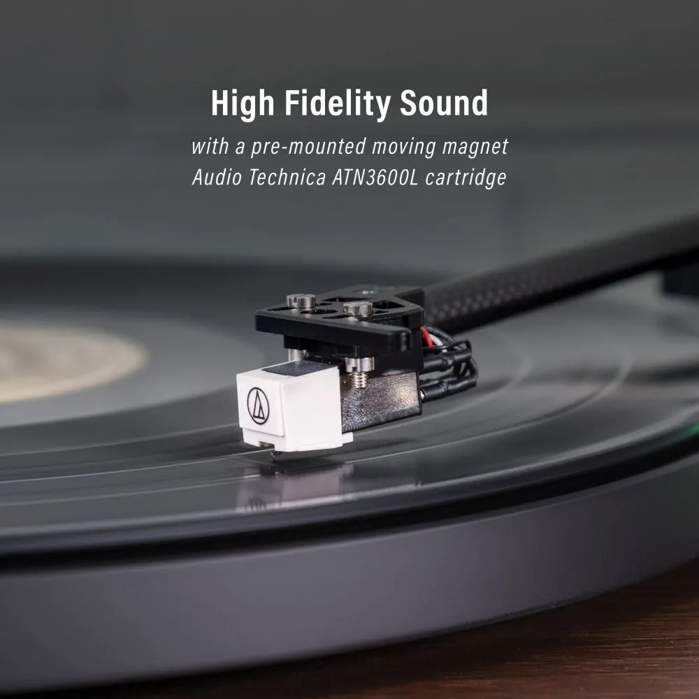 Crosley C92 skivspelare med högtalare svart