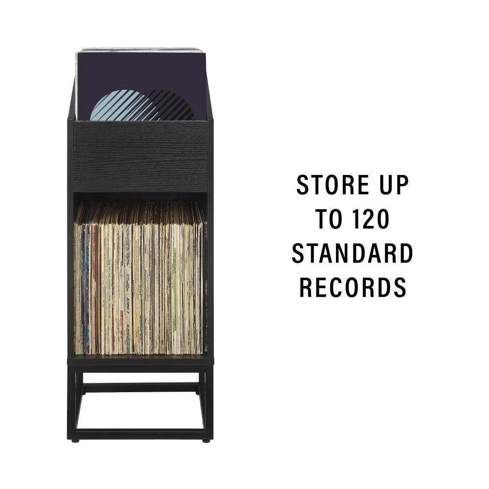 Crosley Enzo skivställ svart liten vinylförvaring