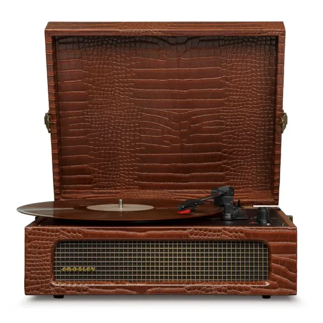 Crosley Voyager portabel skivspelare brun bluetooth