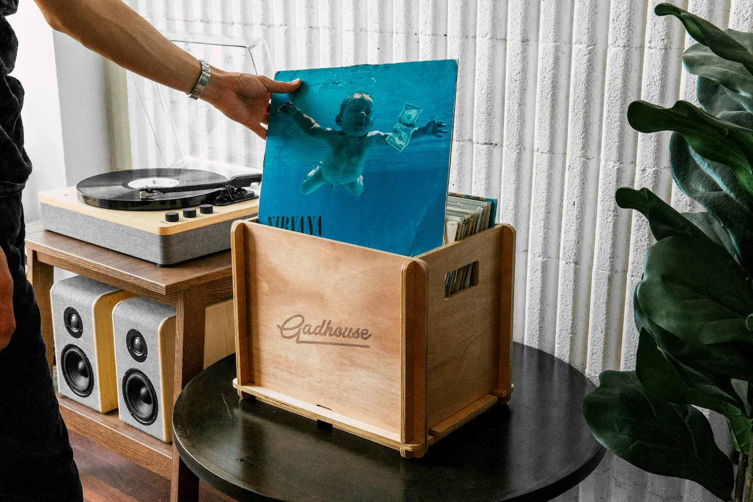 Gadhouse skivback för vinyl LP förvaring