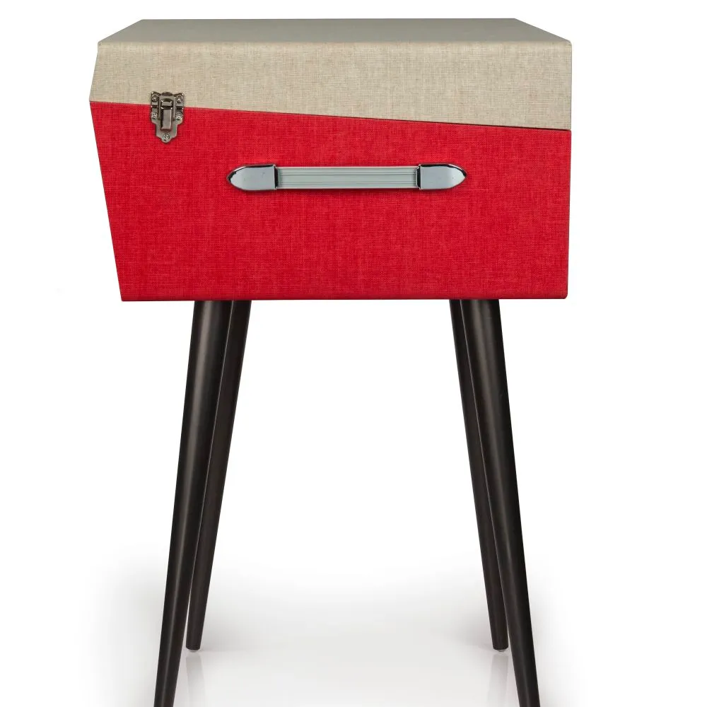 Crosley Dansette Bermuda skivspelare röd bluetooth