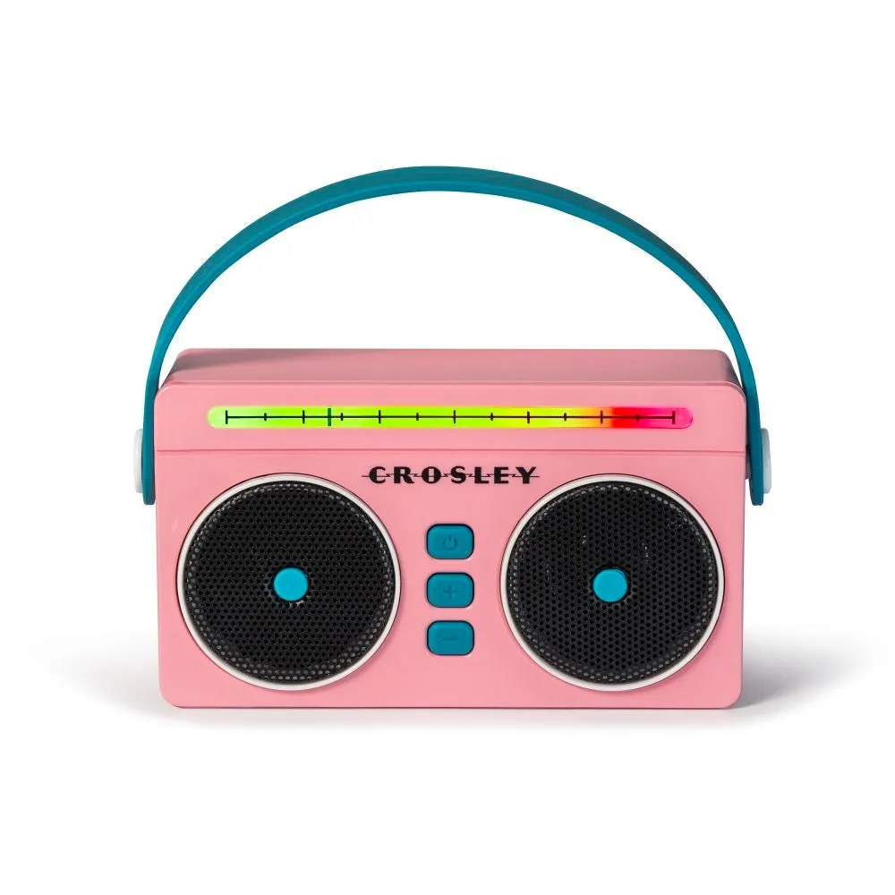 Crosley Mini Boombox bluetooth-högtalare Flamingo bärbar
