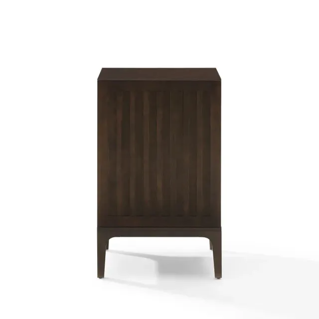 Crosley Asher skivskåp vinylförvaring mörkbrun trä