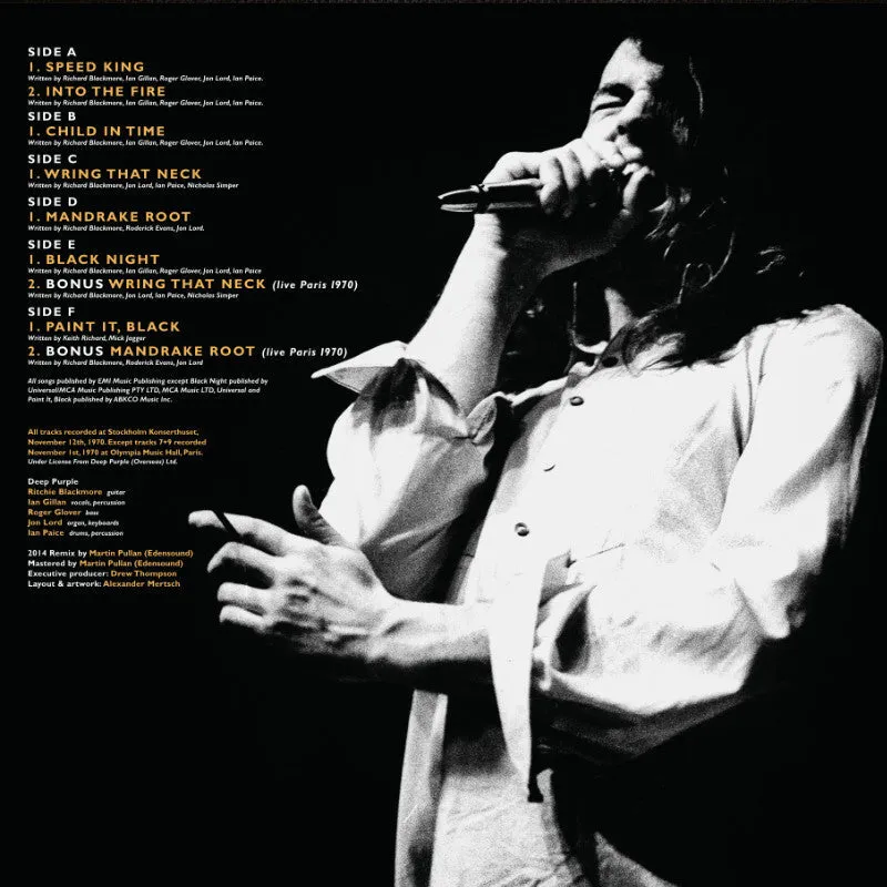 Revox Deep Purple Live In Stockholm 1970 masterband