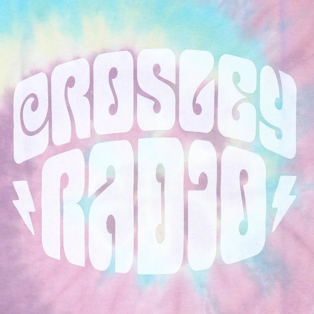Crosley Groovy t-shirt tie dye Large bomull