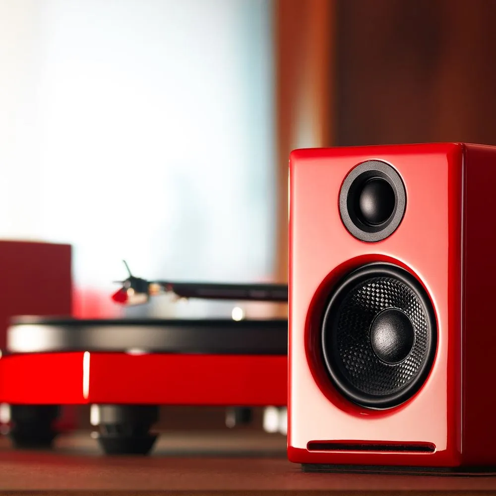 Crosley A2+ Next Gen musikanläggning Bluetooth röd aptX-HD