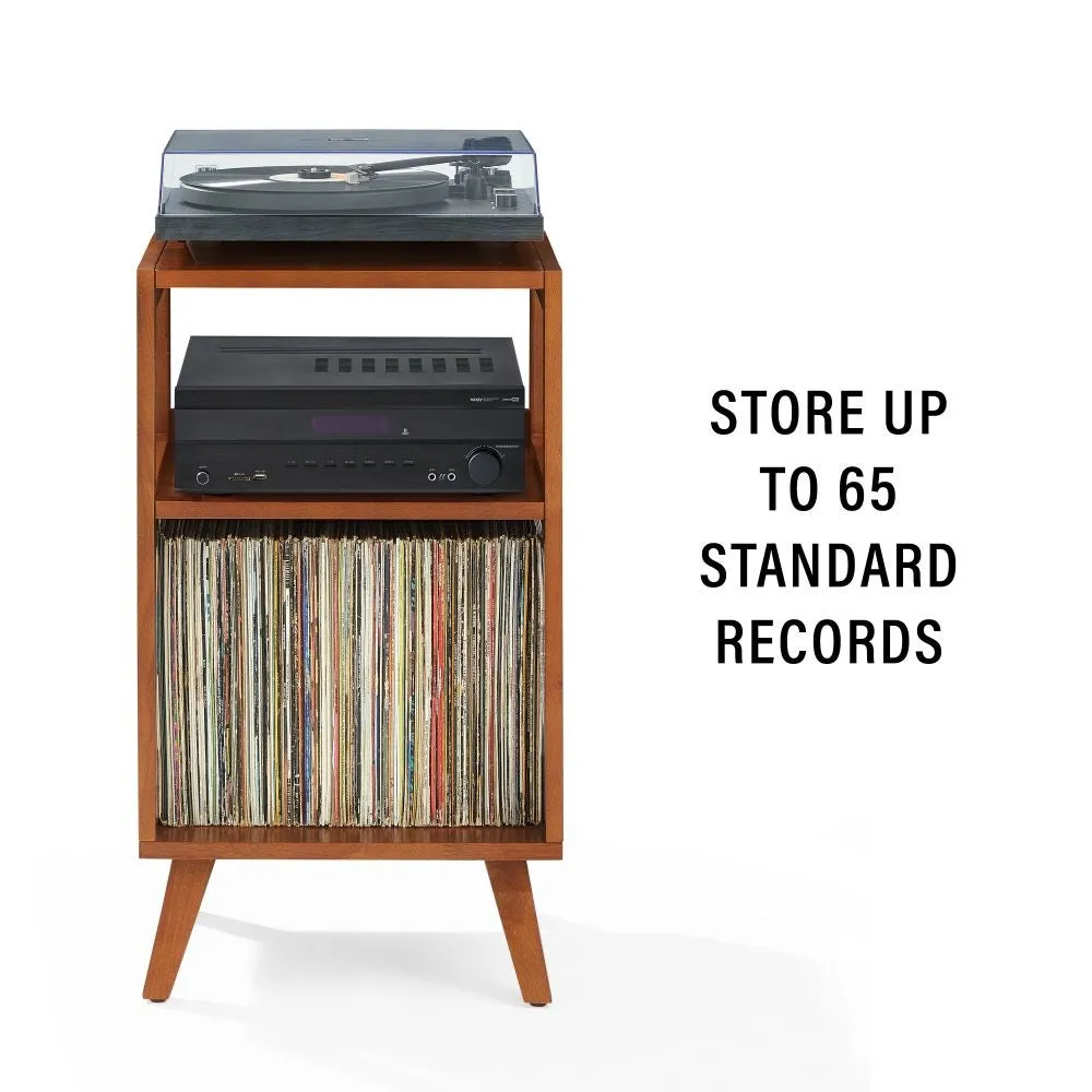 Crosley Asheville skivspelarstativ valnöt trä