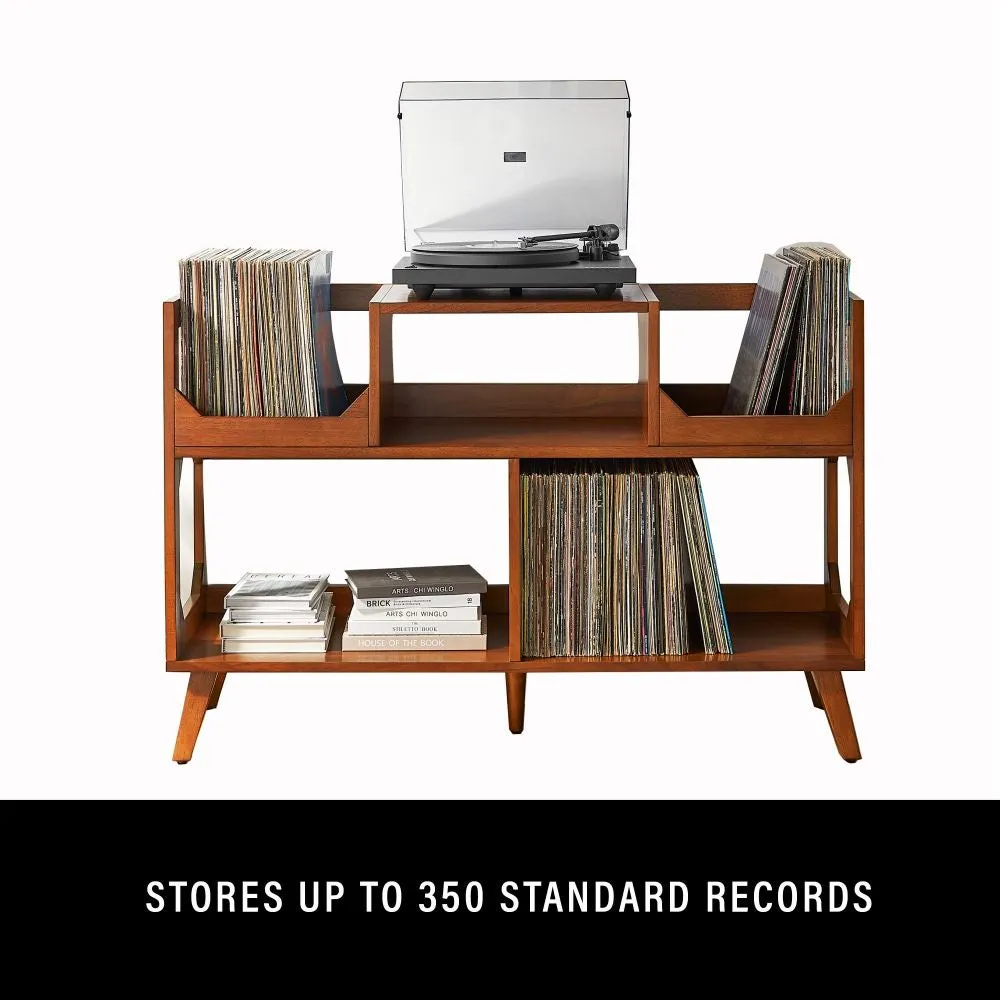 Crosley Asheville Large vinylskåp valnöt