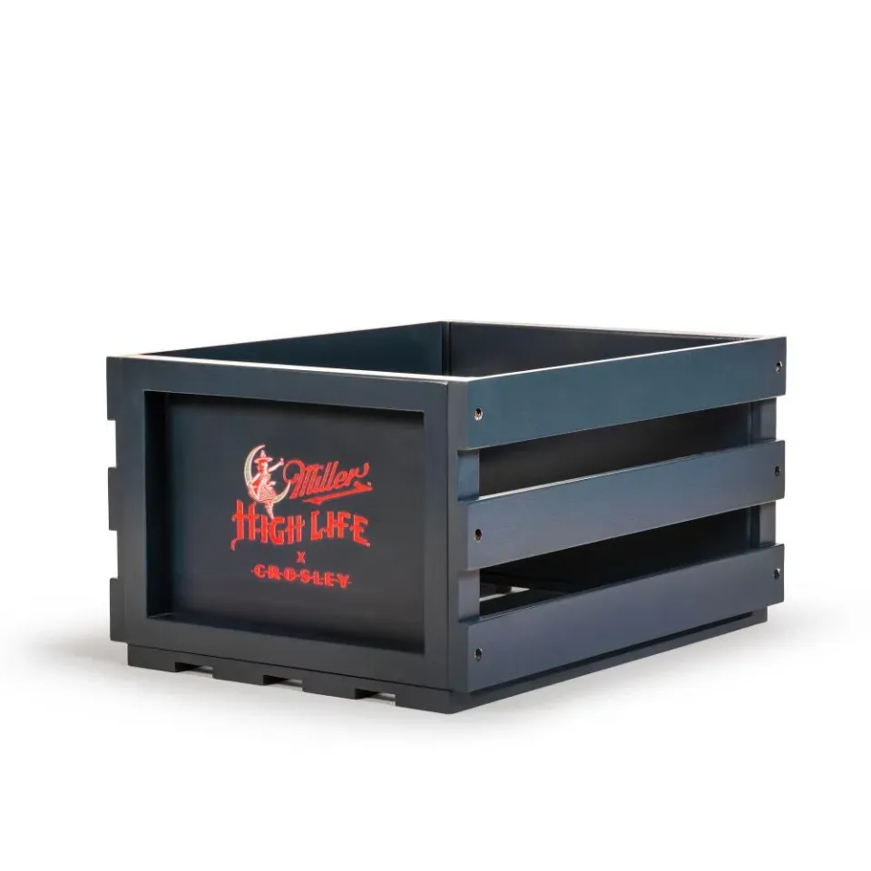 Crosley Miller vinylback marinblå trä
