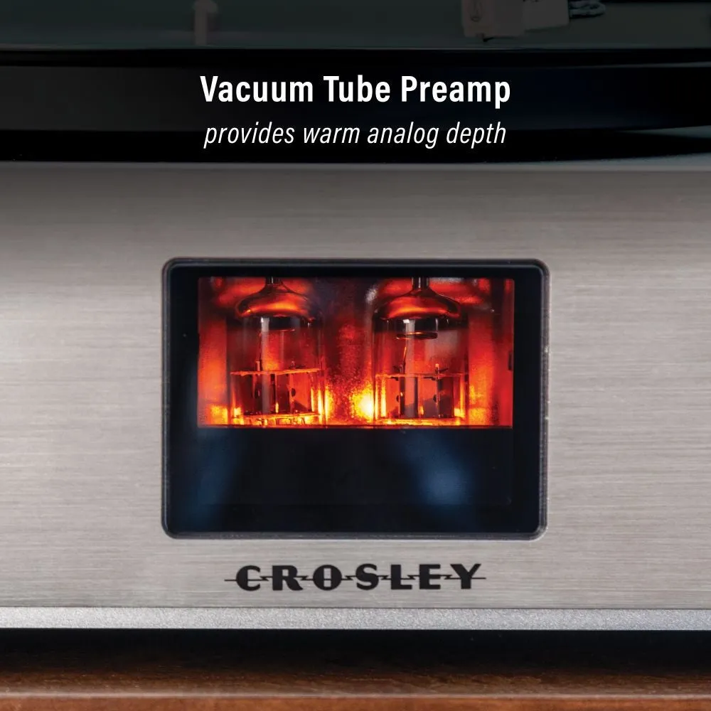 Crosley C92 skivspelare med högtalare svart
