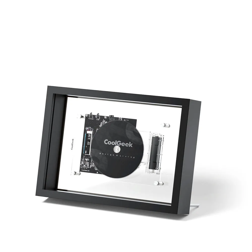 CoolGeek M1 Music Frame cd-spelare vit Bluetooth