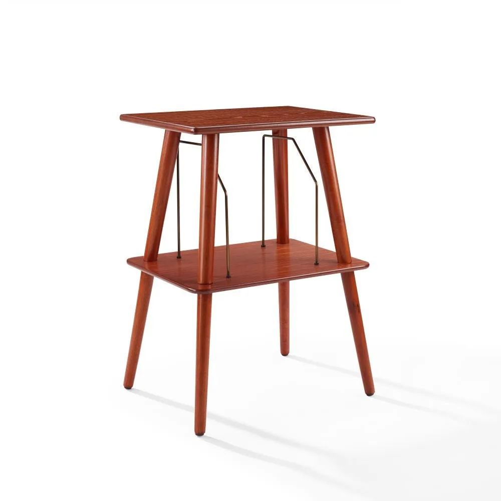Crosley Manchester skivspelarstativ paprika trä