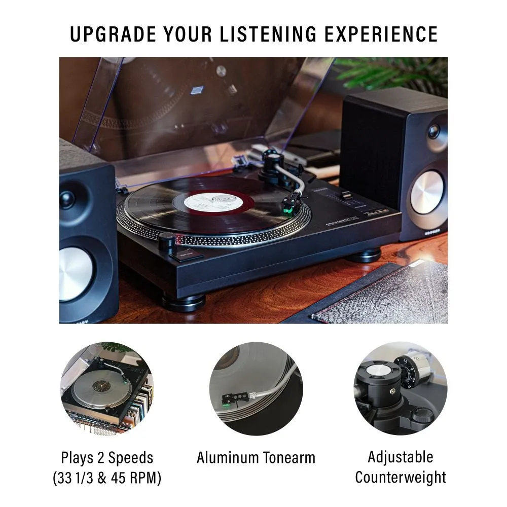 Crosley KT100BT skivspelare med högtalare svart