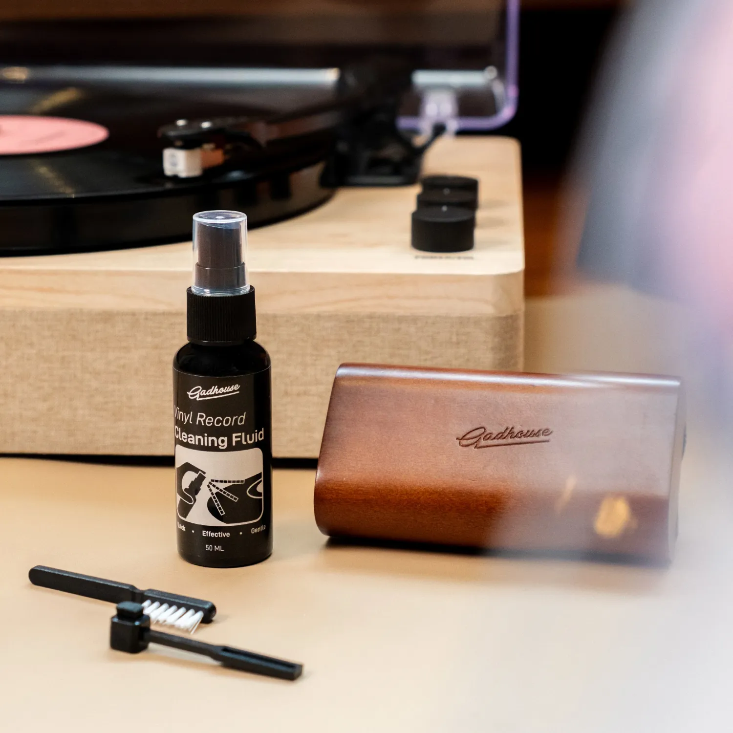 Gadhouse All-in-One rengöringsset vinyl 4-delar sammet