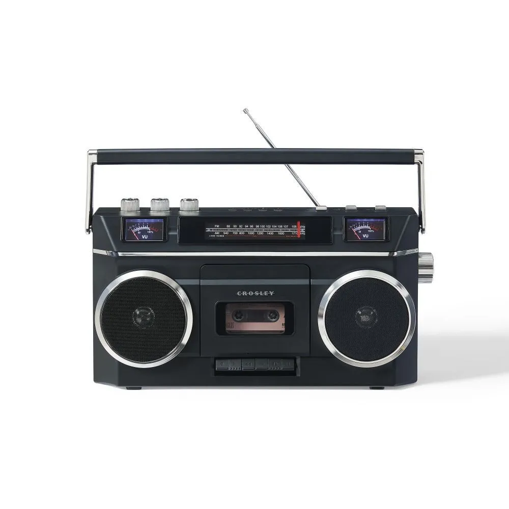 Crosley Blast boombox kassettspelare svart bärbar