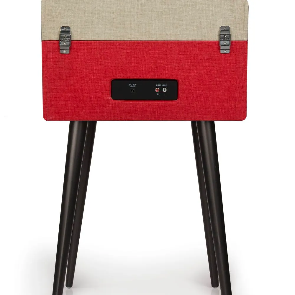 Crosley Dansette Bermuda skivspelare röd bluetooth