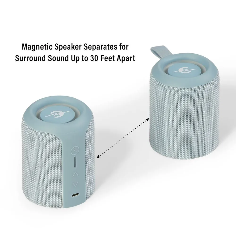 Crosley Duo portabel bluetooth-högtalare Glacier