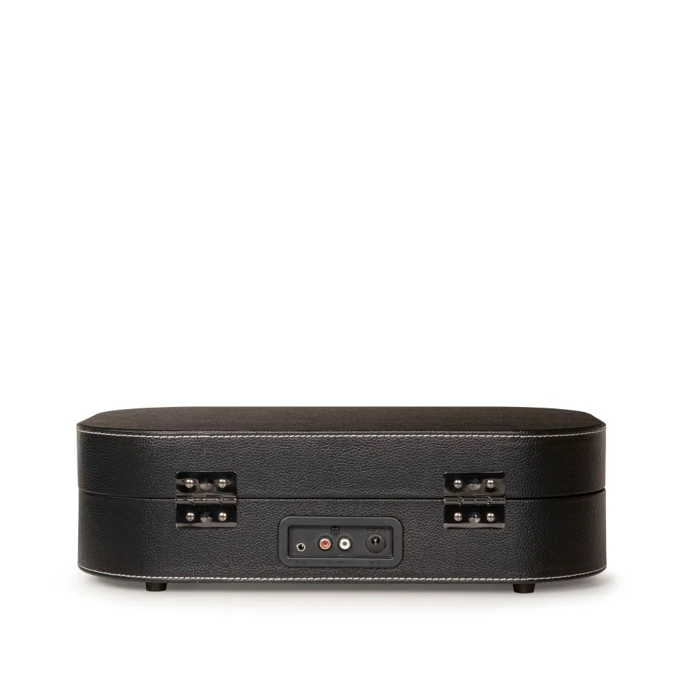 Crosley Discovery reseskivspelare svart med högtalare