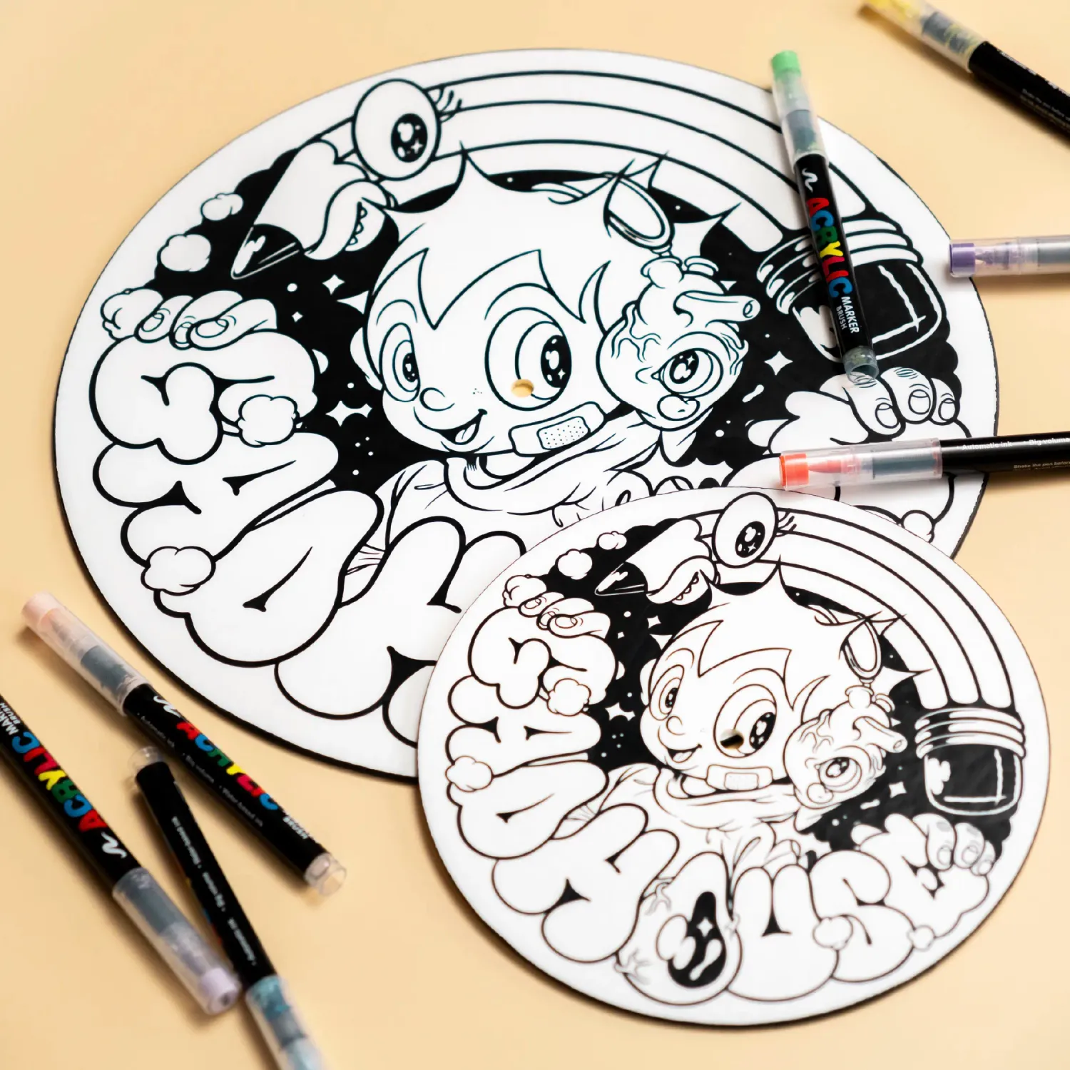 Gadhouse x Muklay Custom Slipmat 12 tum pennor