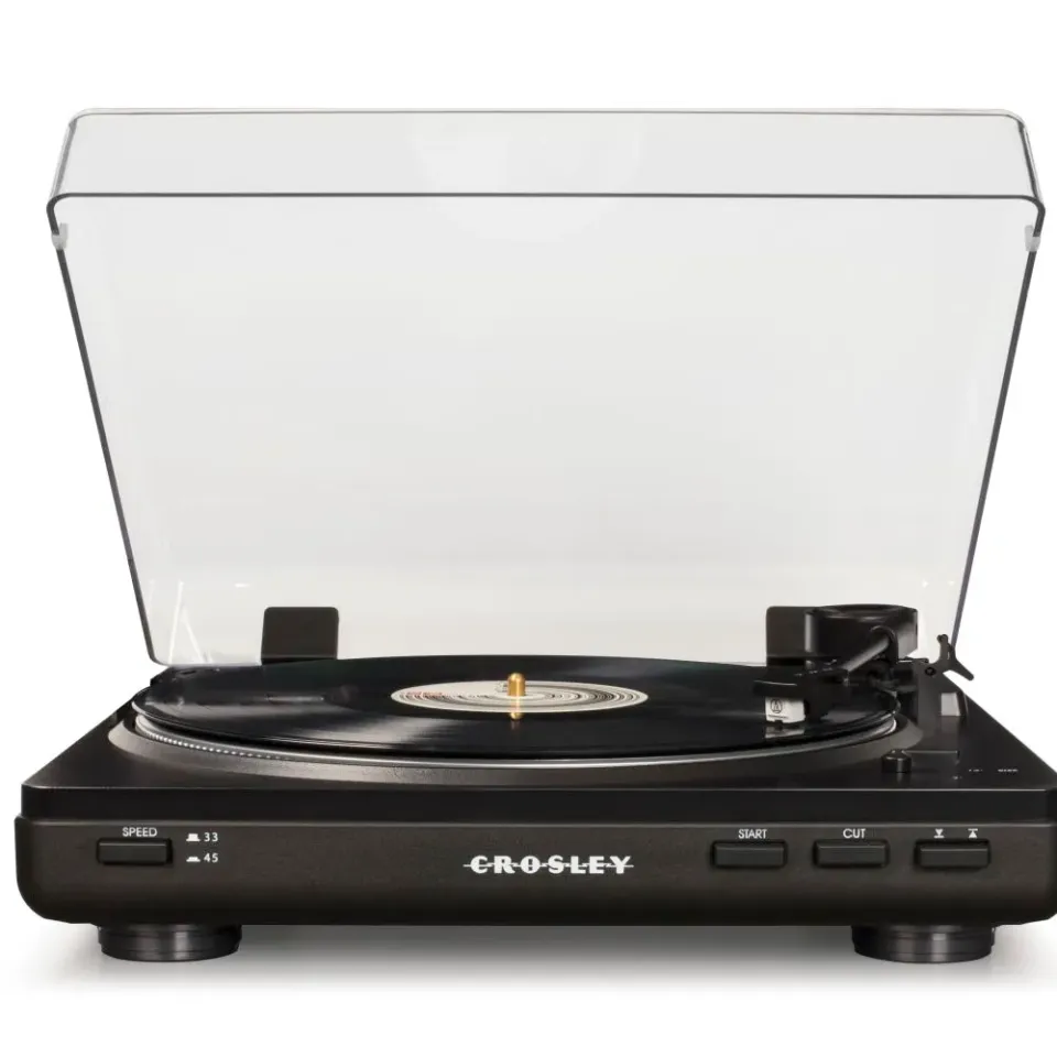 Crosley T400 skivspelare grå remdrift automatisk